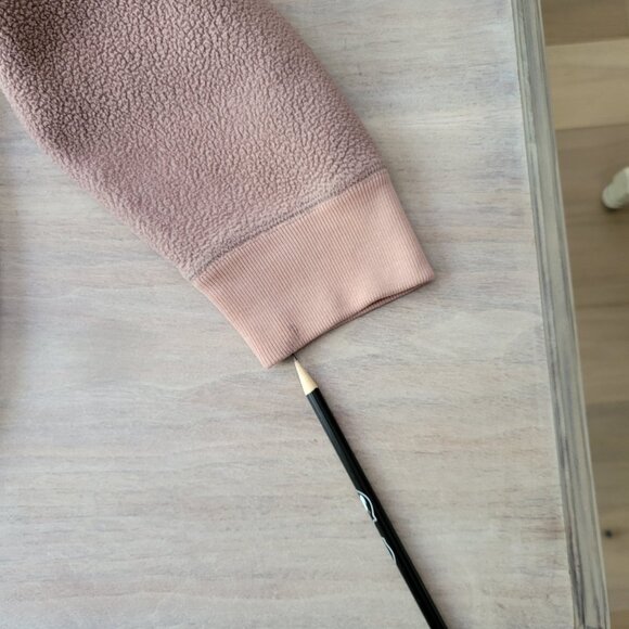 Abercrombie & Fitch Men’s Cream Full Zip Hoodie Sweatshirt Size Lg  Fleece - Picture 8 of 9